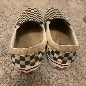 Well worn slip on vans